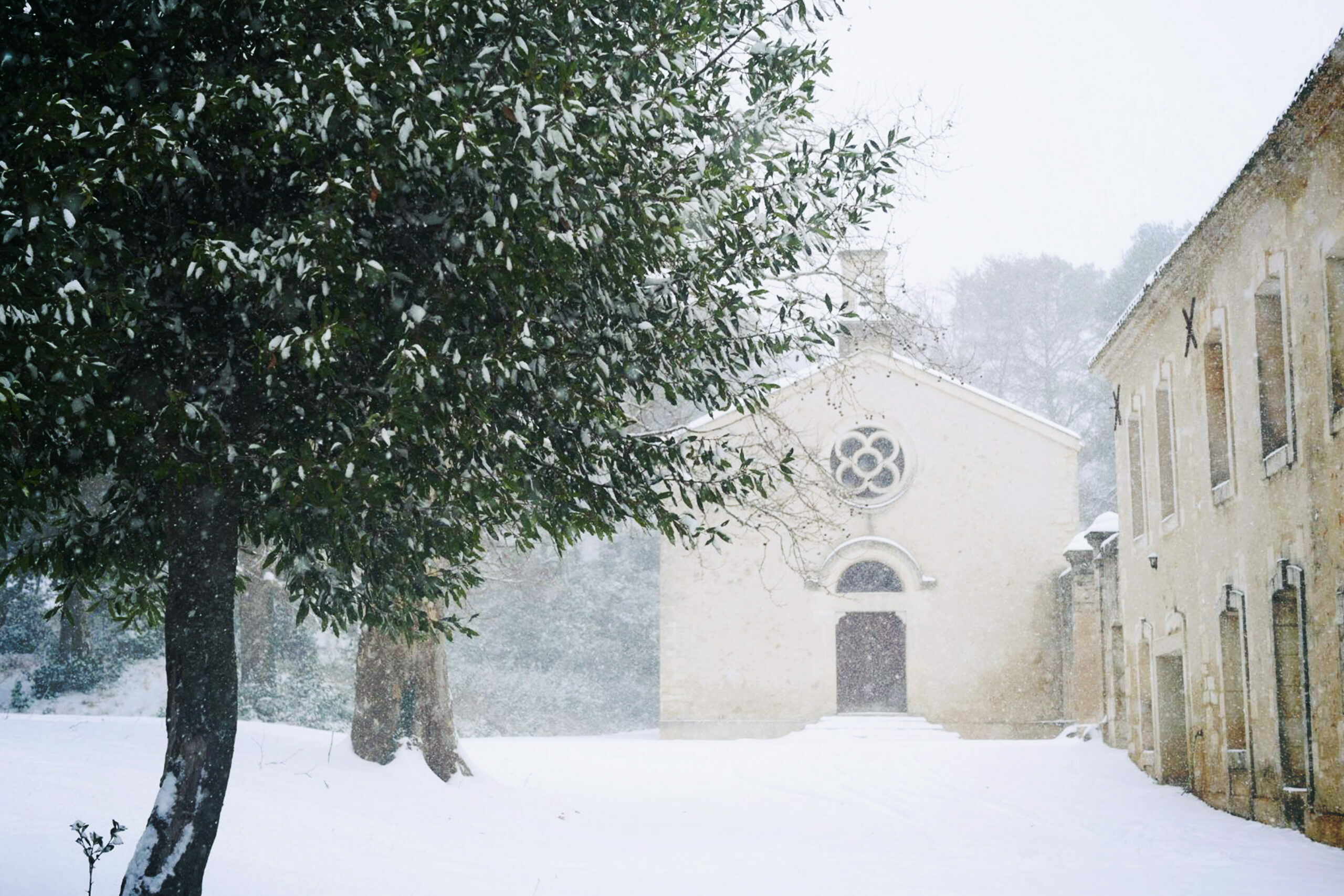 La Chapelle sous la neige La Chapelle de Montlobre sous la neige en 2018